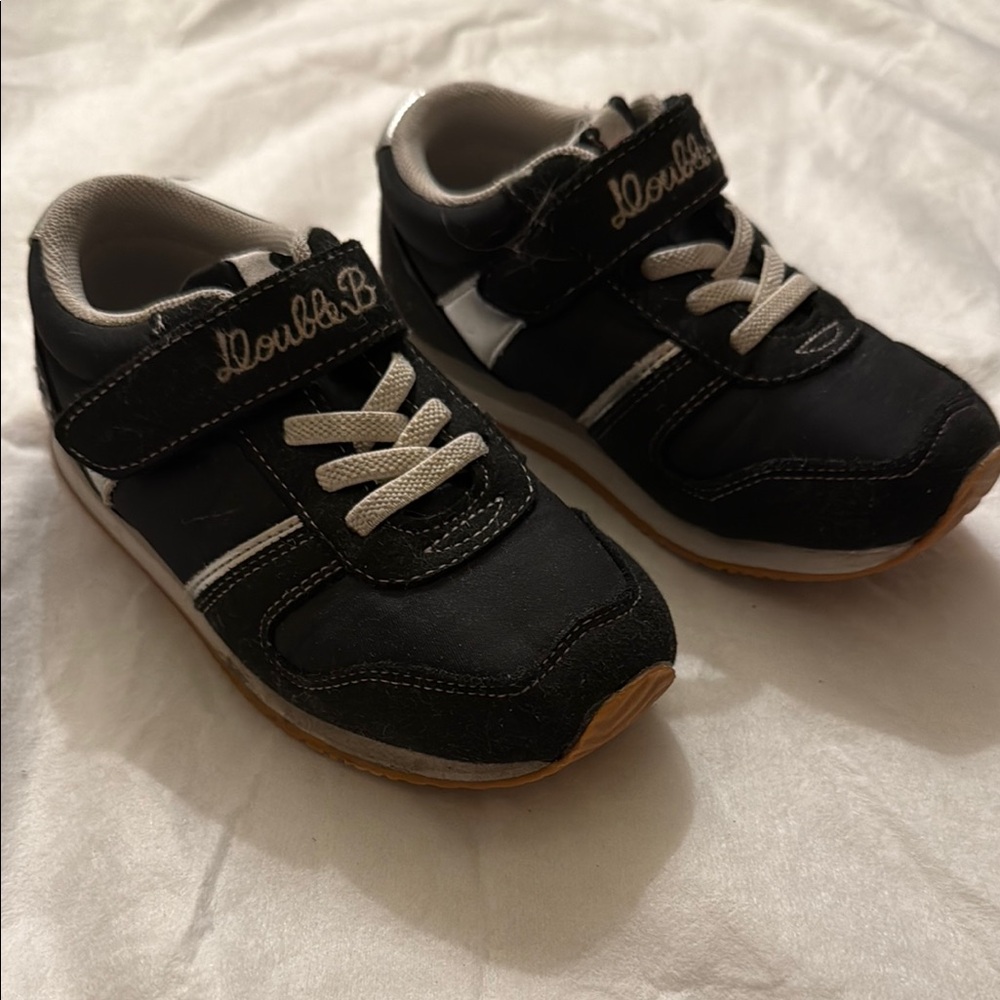 Black Kids' Sneakers with White Accents